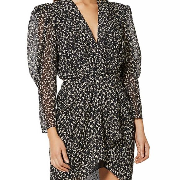 IRO Victoria Puff Sleeve Dress (Sz 38) - Picture 2 of 5